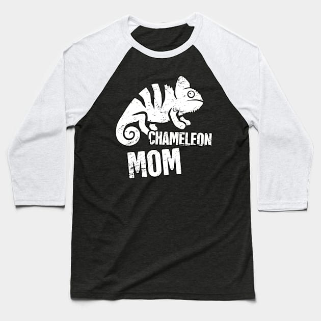 Funny Chameleon Mom Graphic Baseball T-Shirt by MeatMan